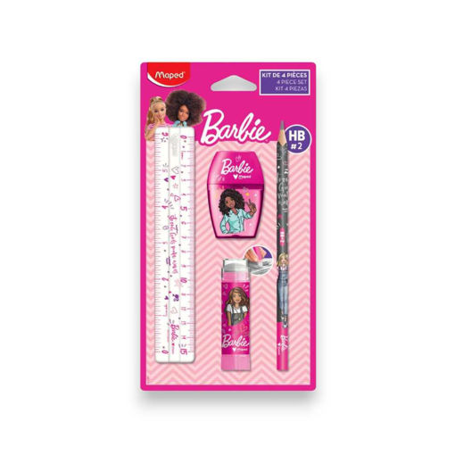Picture of MAPED BARBIE STATIONERY SET 4P